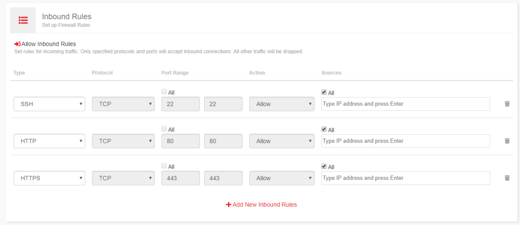 LayerStack Firewall Create