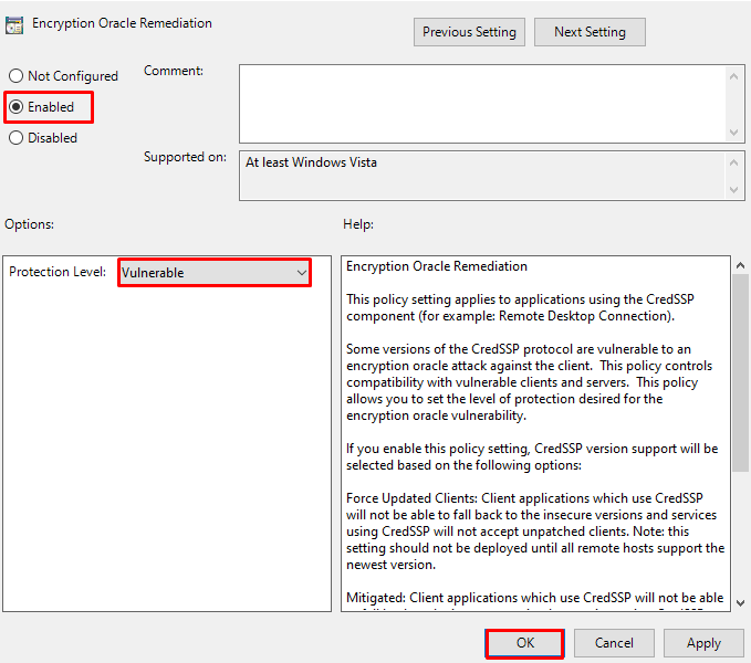 Rdp ошибка подлинности. Ошибка RDP подключения CREDSSP encryption Oracle Remediation. Credentials delegation encryption Oracle Remediation. CREDSSP Windows Server 2012 r2. Windows Remediation service в русской версии.