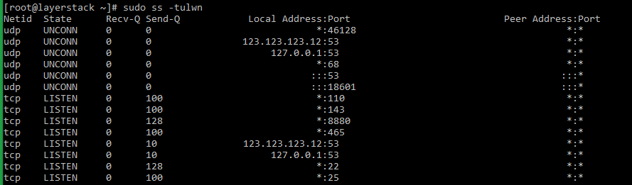 Layerstack Tutorials Layerstack How To Check If Tcp Udp Port Is Open On Linux Windows Cloud Servers